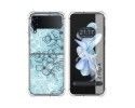 Funda Silicona Antigolpes para Samsung Galaxy Z Flip 4 5G diseño Flores 03 Dibujos