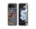 Funda Silicona Antigolpes para Samsung Galaxy Z Flip 4 5G diseño Flores 04 Dibujos