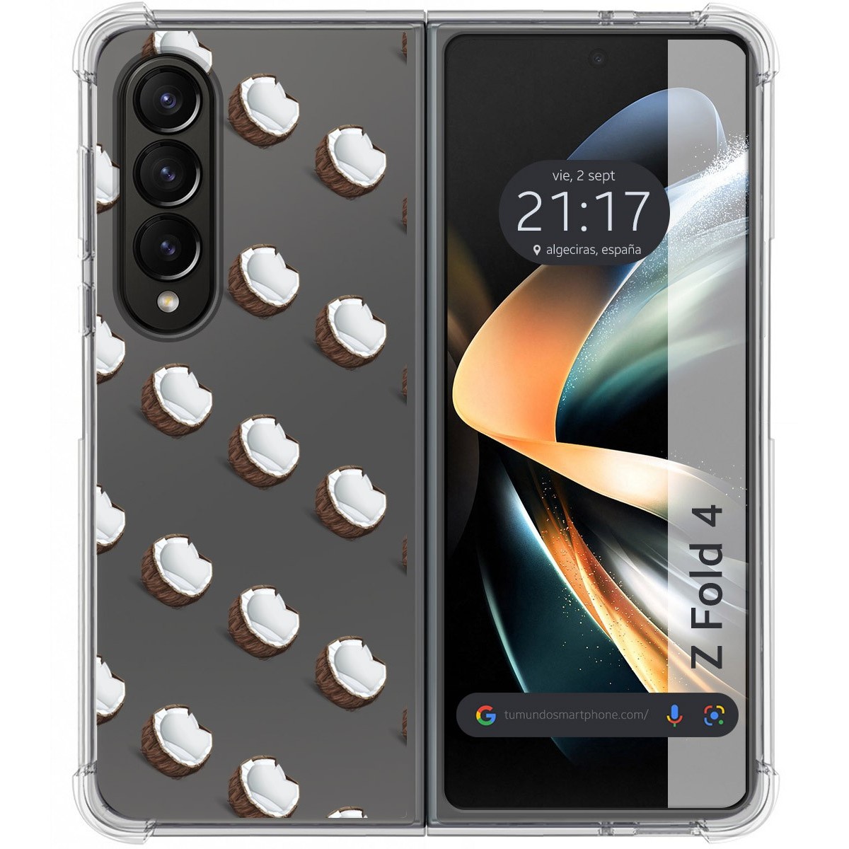 Funda Silicona Antigolpes para Samsung Galaxy Z Fold 4 5G diseño Cocos Dibujos