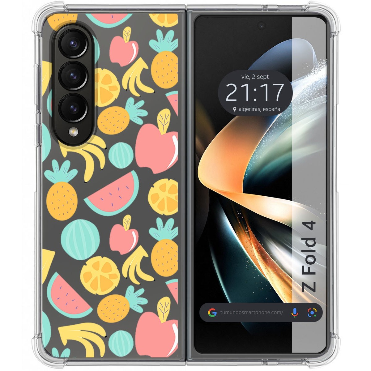 Funda Silicona Antigolpes para Samsung Galaxy Z Fold 4 5G diseño Frutas 02 Dibujos
