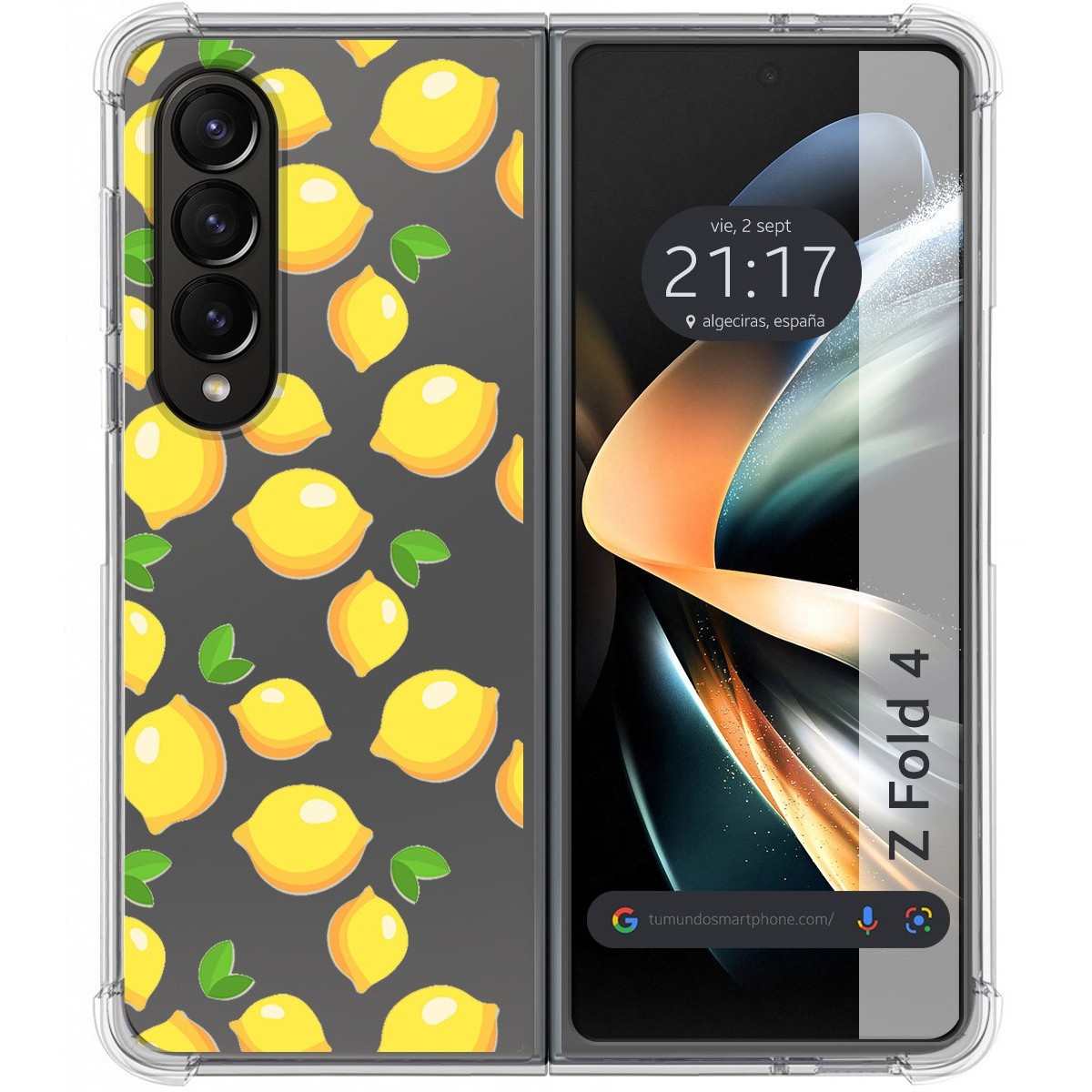 Funda Silicona Antigolpes para Samsung Galaxy Z Fold 4 5G diseño Limones Dibujos