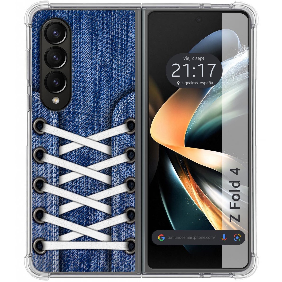 Funda Silicona Antigolpes para Samsung Galaxy Z Fold 4 5G diseño Zapatillas 01 Dibujos