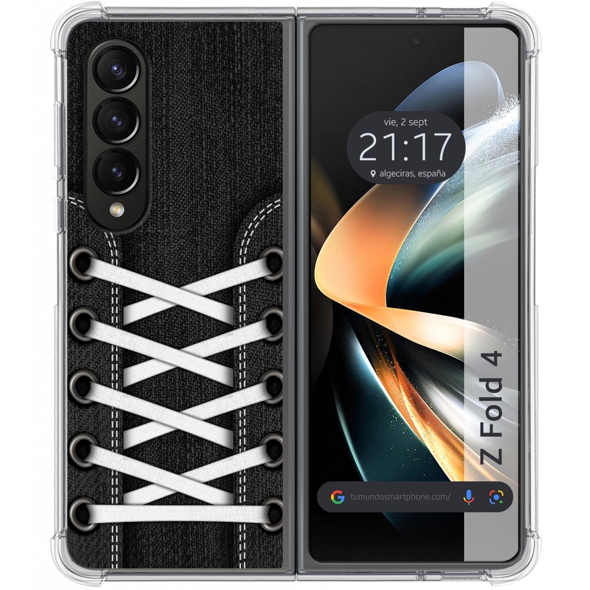 Funda Silicona Antigolpes para Samsung Galaxy Z Fold 4 5G diseño Zapatillas 02 Dibujos