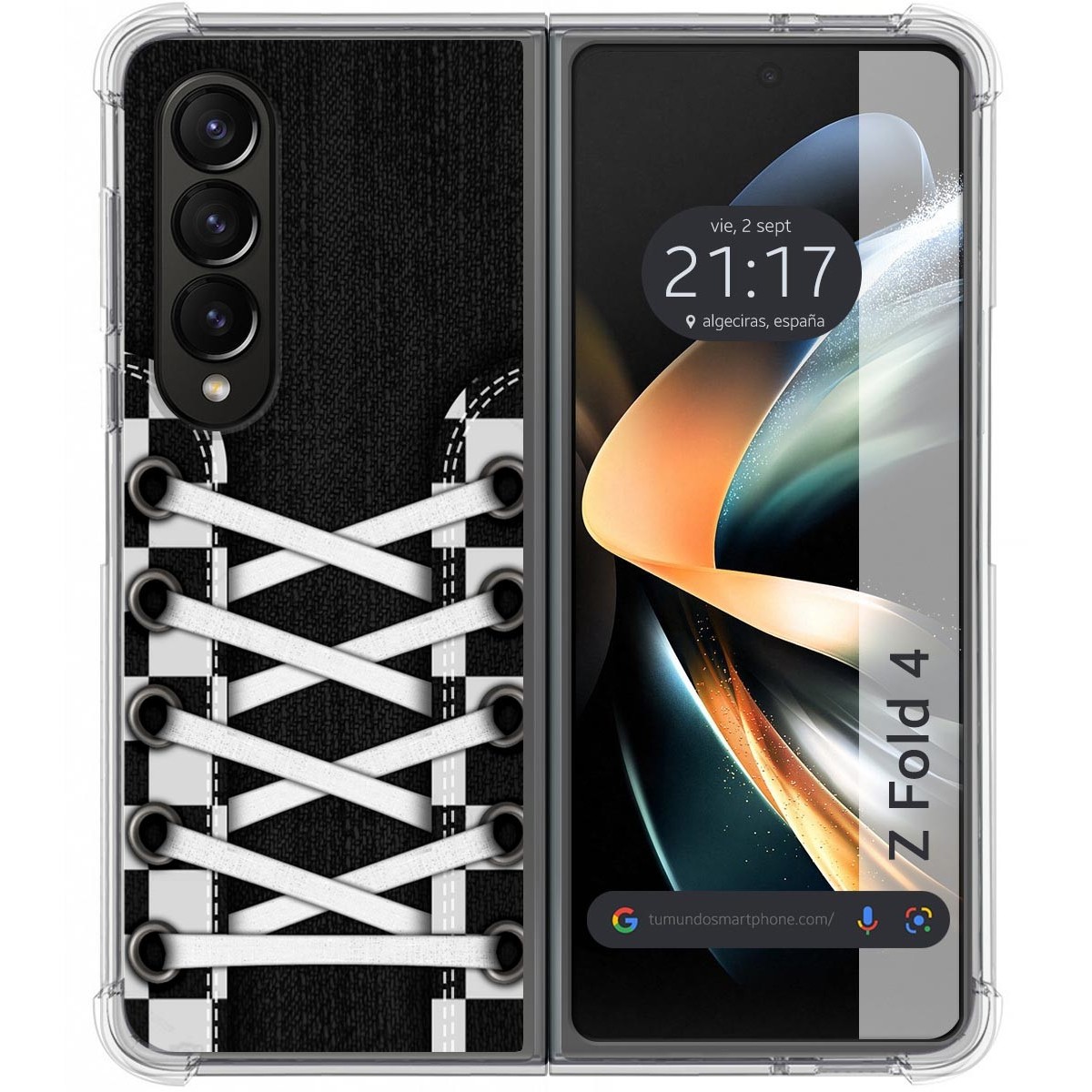Funda Silicona Antigolpes para Samsung Galaxy Z Fold 4 5G diseño Zapatillas 03 Dibujos