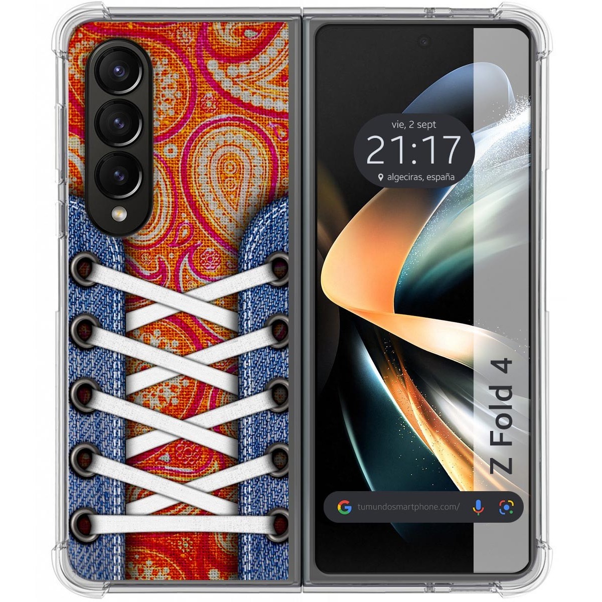 Funda Silicona Antigolpes para Samsung Galaxy Z Fold 4 5G diseño Zapatillas 10 Dibujos