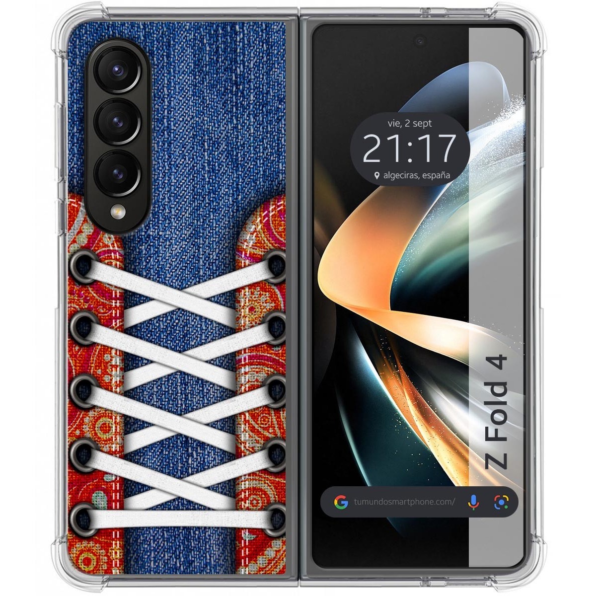 Funda Silicona Antigolpes para Samsung Galaxy Z Fold 4 5G diseño Zapatillas 11 Dibujos