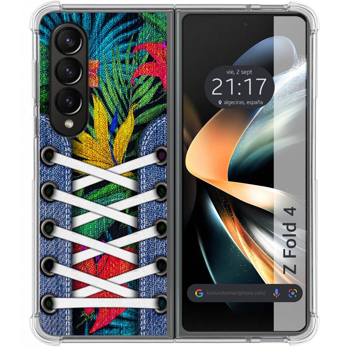 Funda Silicona Antigolpes para Samsung Galaxy Z Fold 4 5G diseño Zapatillas 12 Dibujos