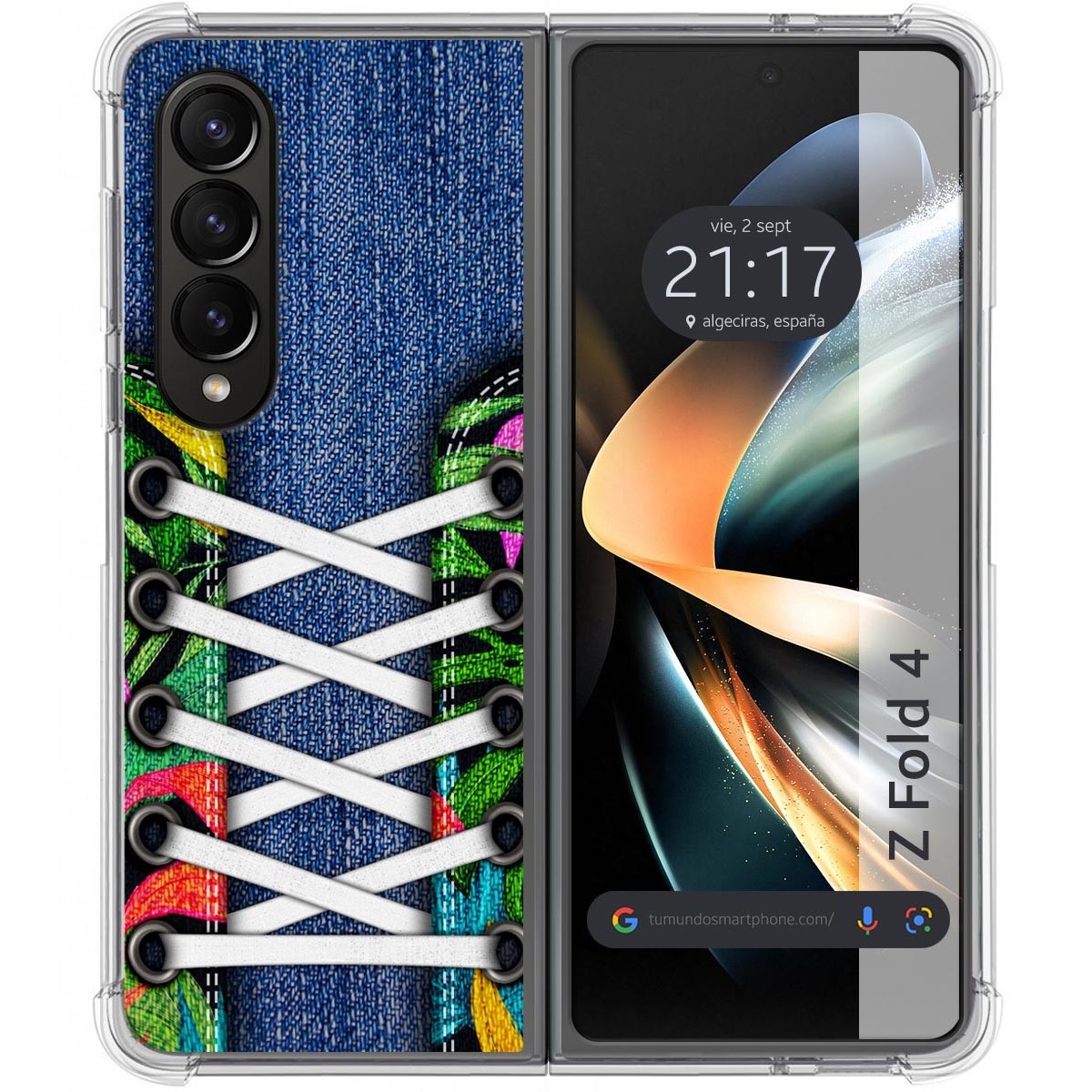 Funda Silicona Antigolpes para Samsung Galaxy Z Fold 4 5G diseño Zapatillas 13 Dibujos