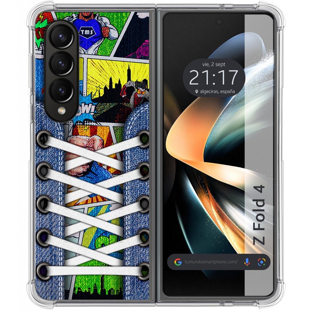 Funda Silicona Antigolpes para Samsung Galaxy Z Fold 4 5G diseño Zapatillas 14 Dibujos