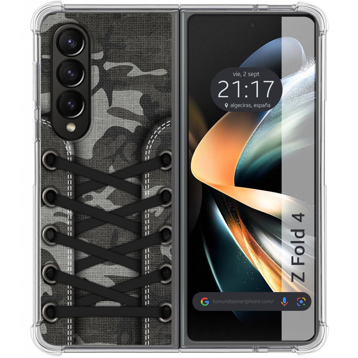 Funda Silicona Antigolpes para Samsung Galaxy Z Fold 4 5G diseño Zapatillas 15 Dibujos