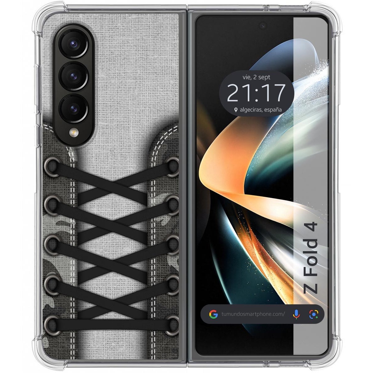 Funda Silicona Antigolpes para Samsung Galaxy Z Fold 4 5G diseño Zapatillas 16 Dibujos