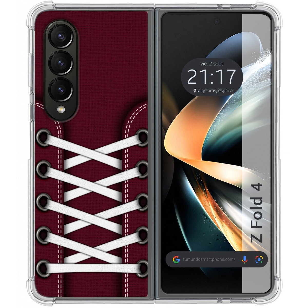 Funda Silicona Antigolpes para Samsung Galaxy Z Fold 4 5G diseño Zapatillas 17 Dibujos