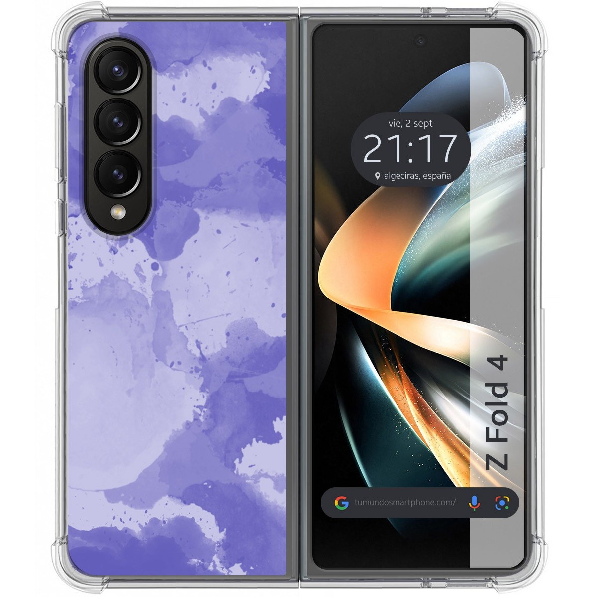 Funda Silicona Antigolpes para Samsung Galaxy Z Fold 4 5G diseño Acuarela 01 Dibujos