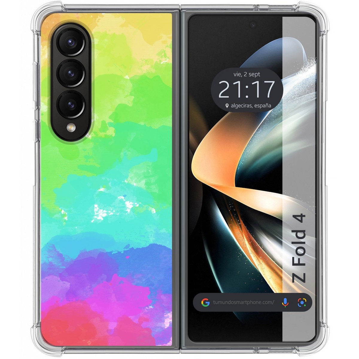 Funda Silicona Antigolpes para Samsung Galaxy Z Fold 4 5G diseño Acuarela 03 Dibujos