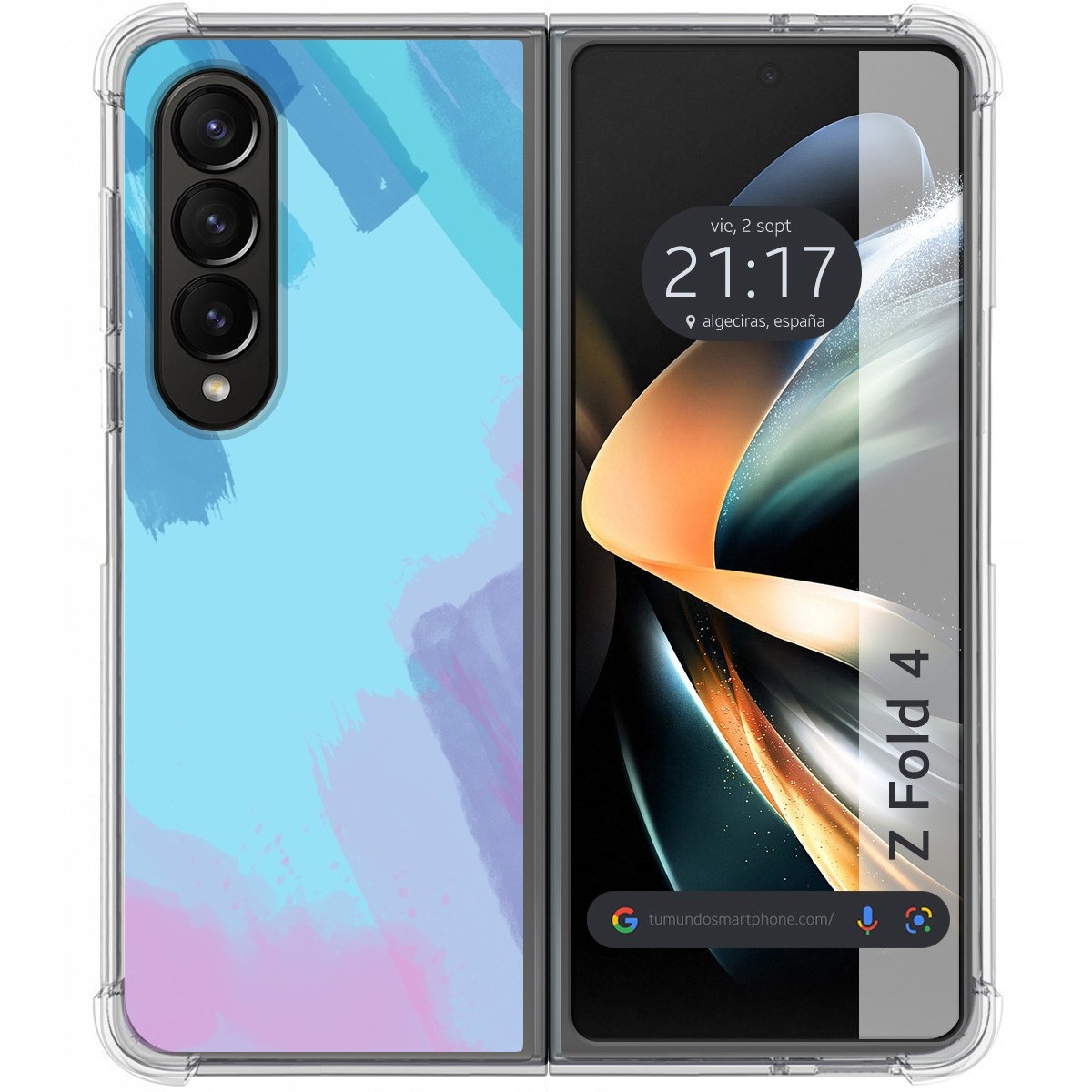 Funda Silicona Antigolpes para Samsung Galaxy Z Fold 4 5G diseño Acuarela 10 Dibujos