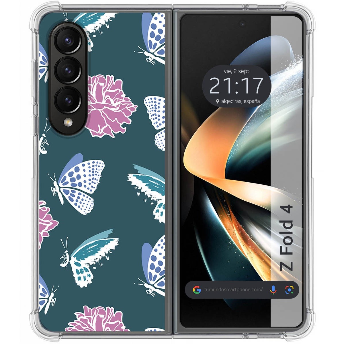 Funda Silicona Antigolpes para Samsung Galaxy Z Fold 4 5G diseño Flores 10 Dibujos