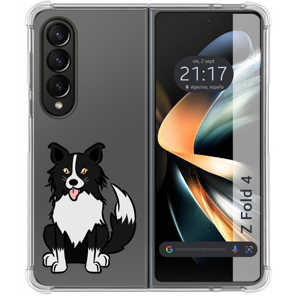 Funda Silicona Antigolpes para Samsung Galaxy Z Fold 4 5G diseño Perros 01 Dibujos