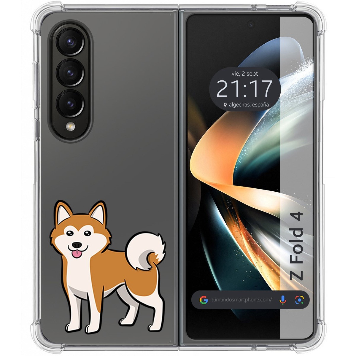 Funda Silicona Antigolpes para Samsung Galaxy Z Fold 4 5G diseño Perros 02 Dibujos