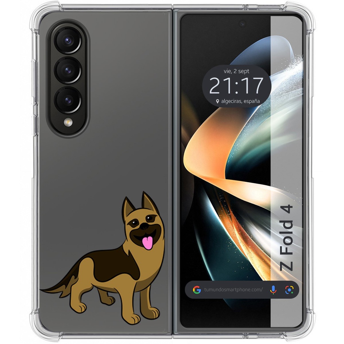 Funda Silicona Antigolpes para Samsung Galaxy Z Fold 4 5G diseño Perros 03 Dibujos