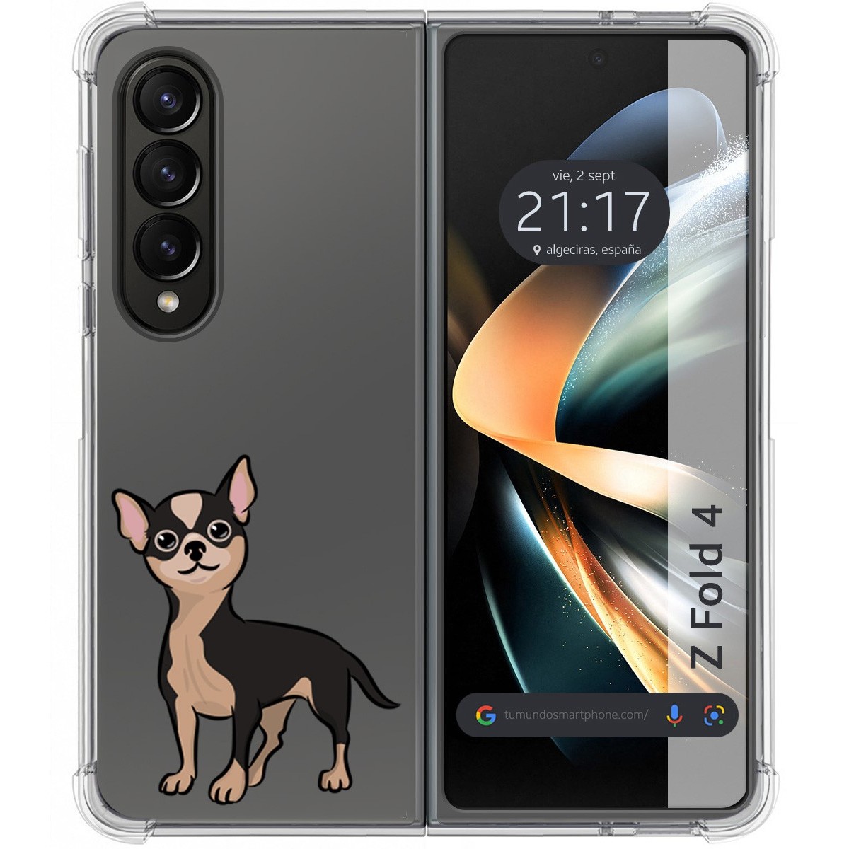 Funda Silicona Antigolpes para Samsung Galaxy Z Fold 4 5G diseño Perros 05 Dibujos