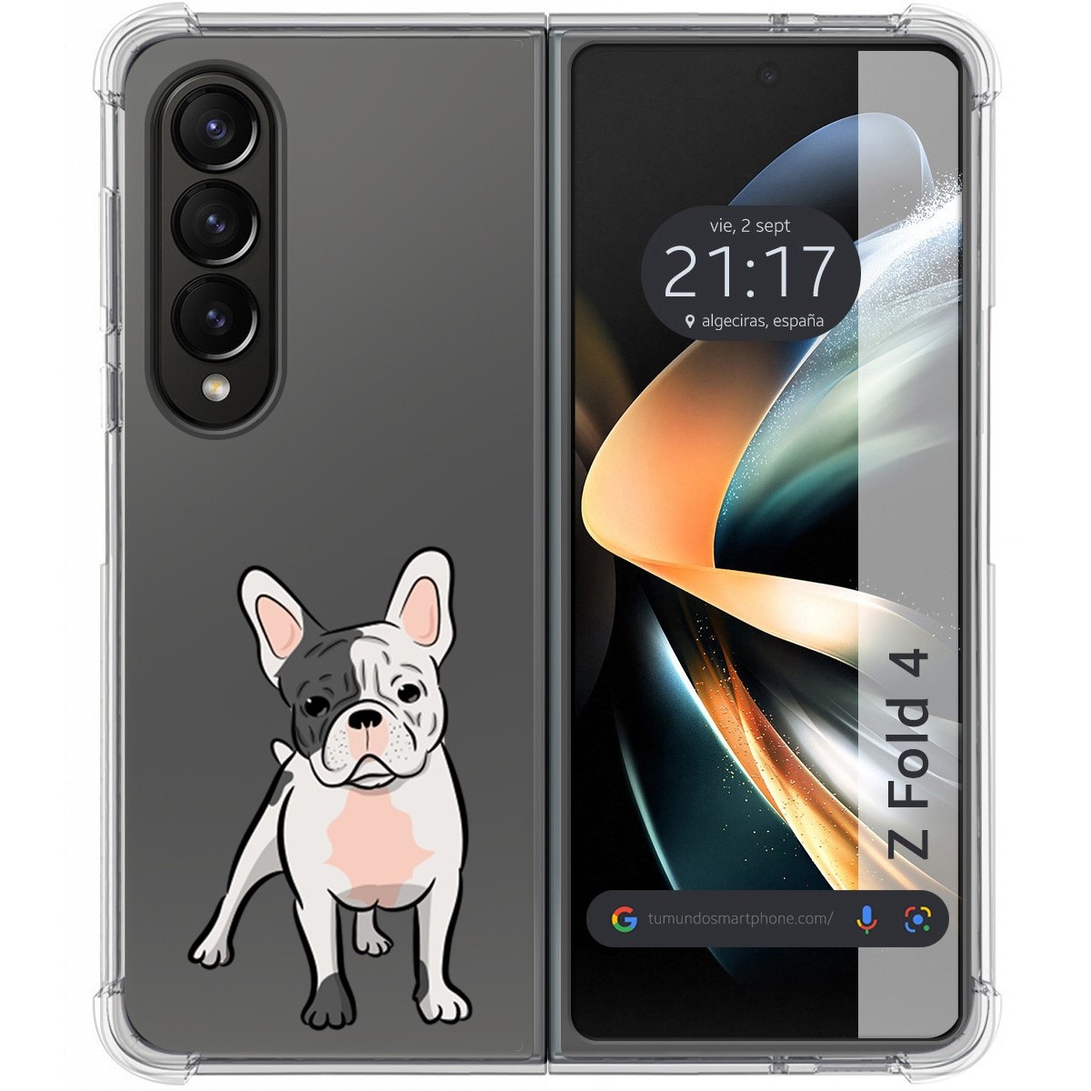 Funda Silicona Antigolpes para Samsung Galaxy Z Fold 4 5G diseño Perros 06 Dibujos
