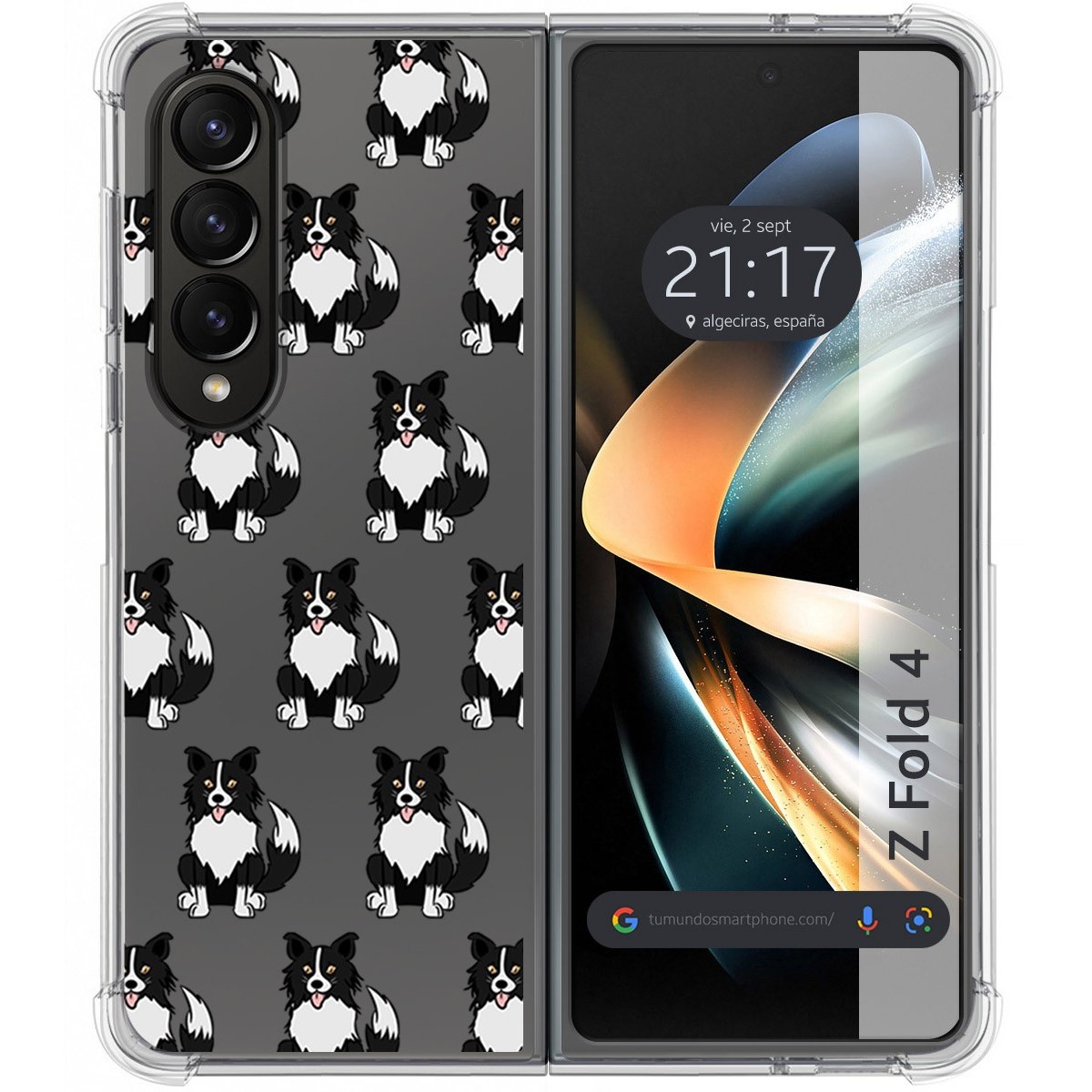 Funda Silicona Antigolpes para Samsung Galaxy Z Fold 4 5G diseño Perros 07 Dibujos
