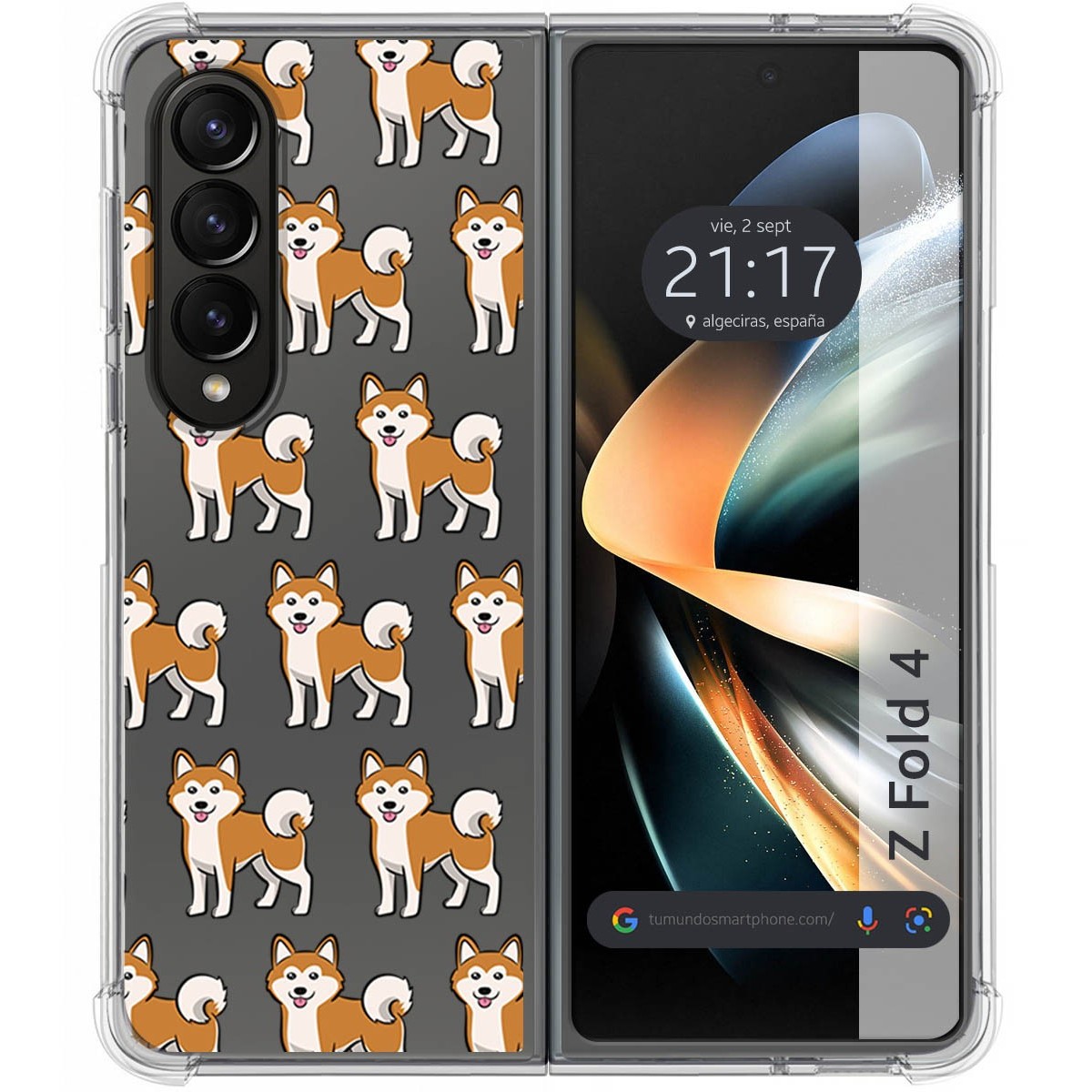 Funda Silicona Antigolpes para Samsung Galaxy Z Fold 4 5G diseño Perros 08 Dibujos