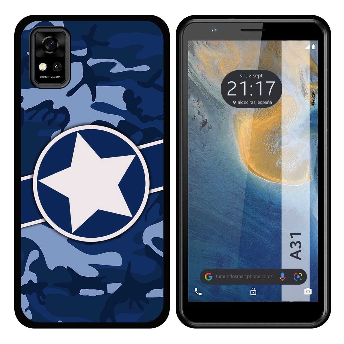Funda Silicona para ZTE Blade A31 diseño Camuflaje 03 Dibujos