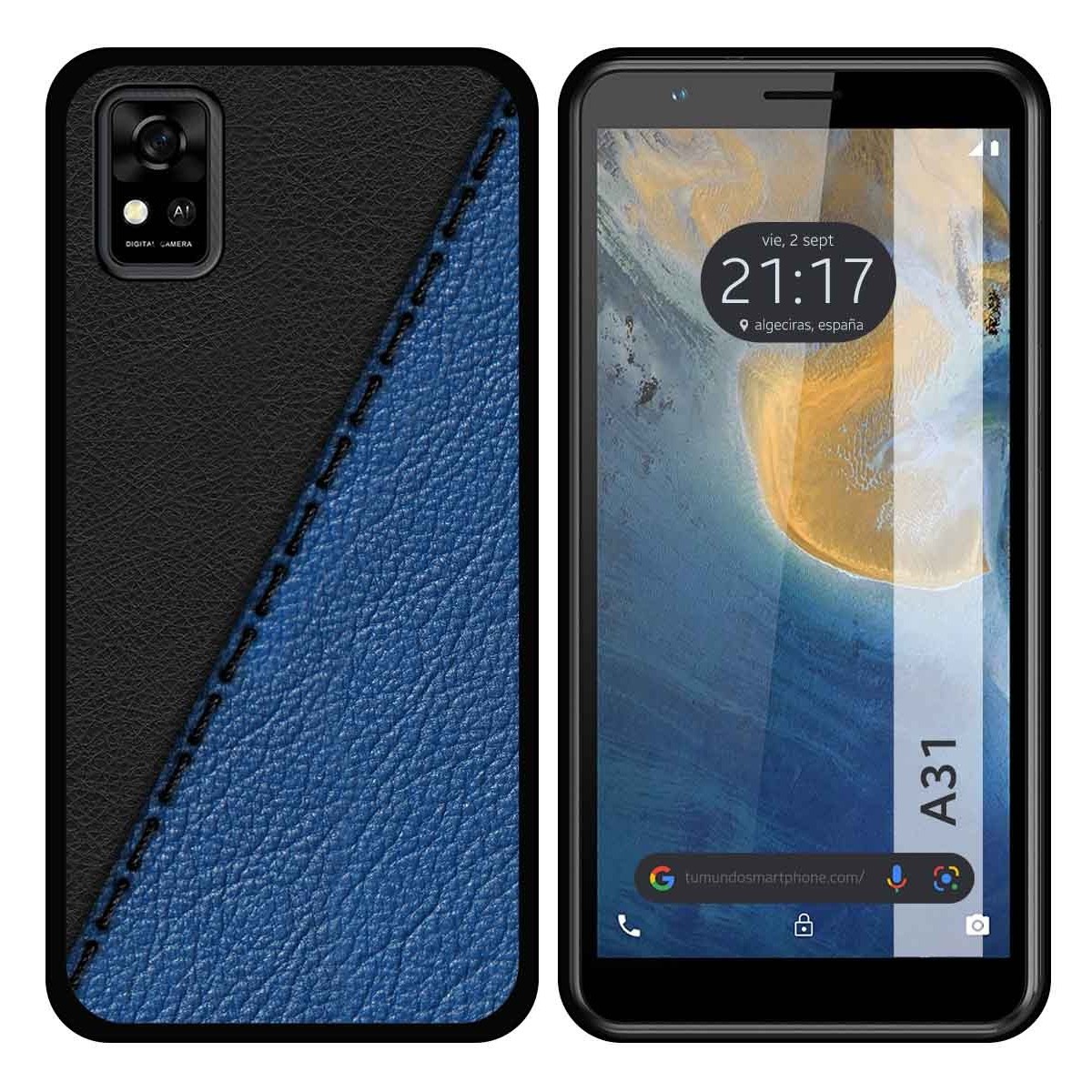Funda Silicona para ZTE Blade A31 diseño Cuero 02 Dibujos
