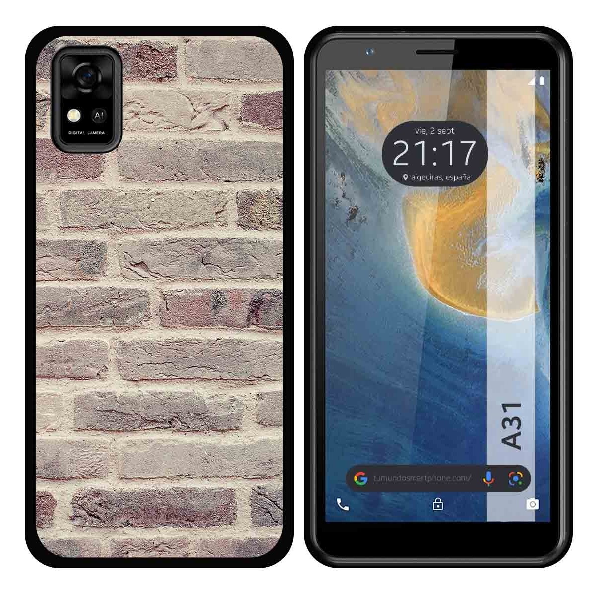 Funda Silicona para ZTE Blade A31 diseño Ladrillo 01 Dibujos