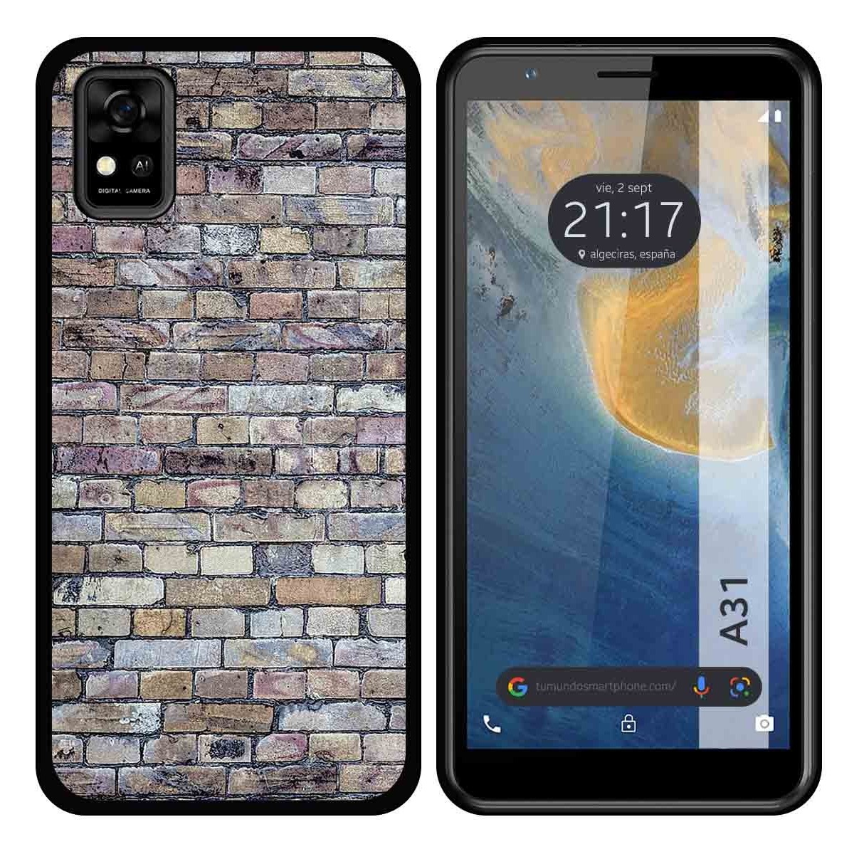 Funda Silicona para ZTE Blade A31 diseño Ladrillo 02 Dibujos