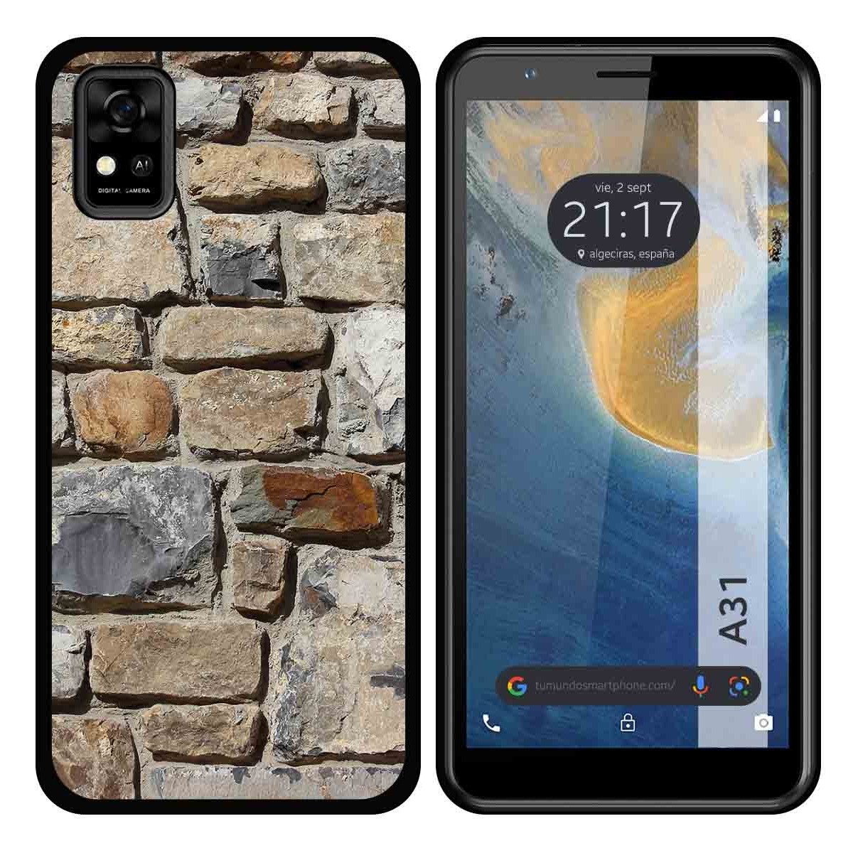 Funda Silicona para ZTE Blade A31 diseño Ladrillo 03 Dibujos