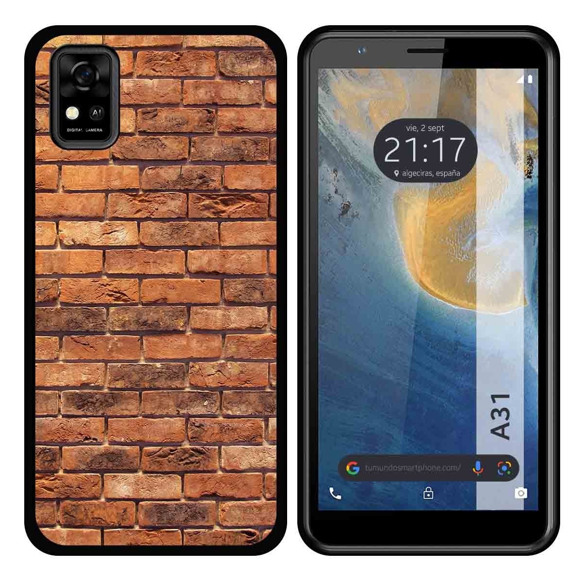 Funda Silicona para ZTE Blade A31 diseño Ladrillo 04 Dibujos