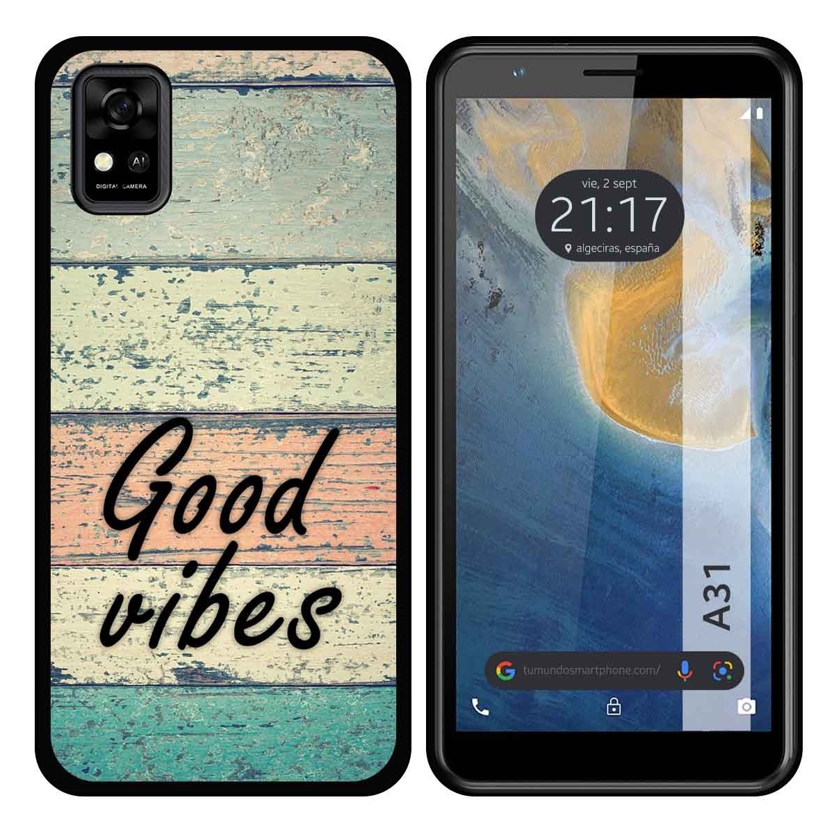Funda Silicona para ZTE Blade A31 diseño Madera 01 Dibujos