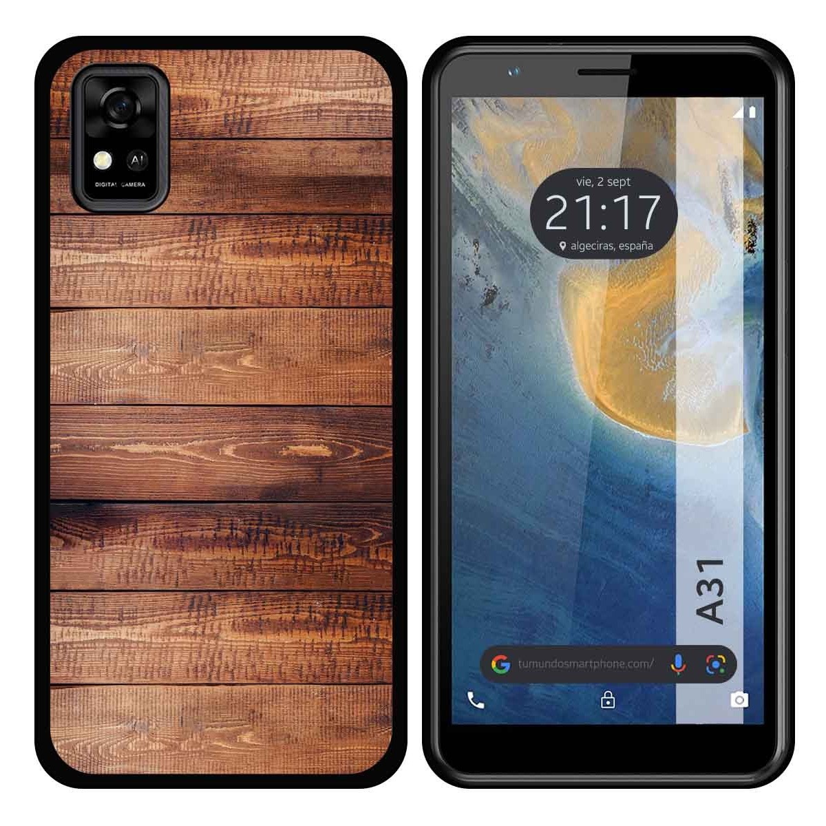 Funda Silicona para ZTE Blade A31 diseño Madera 02 Dibujos