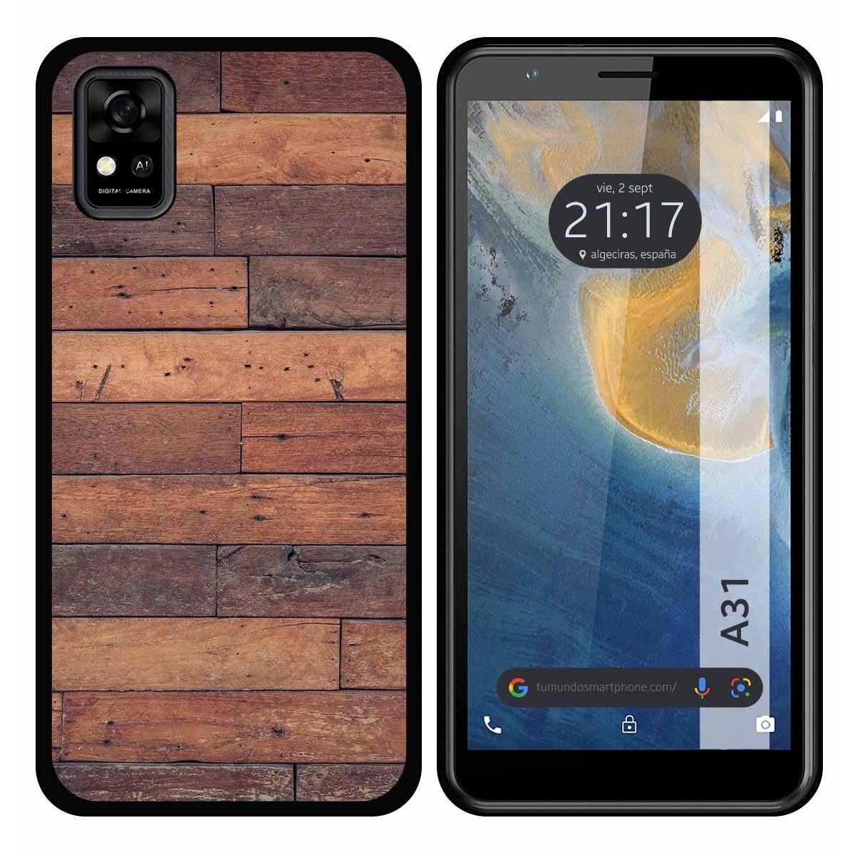 Funda Silicona para ZTE Blade A31 diseño Madera 03 Dibujos