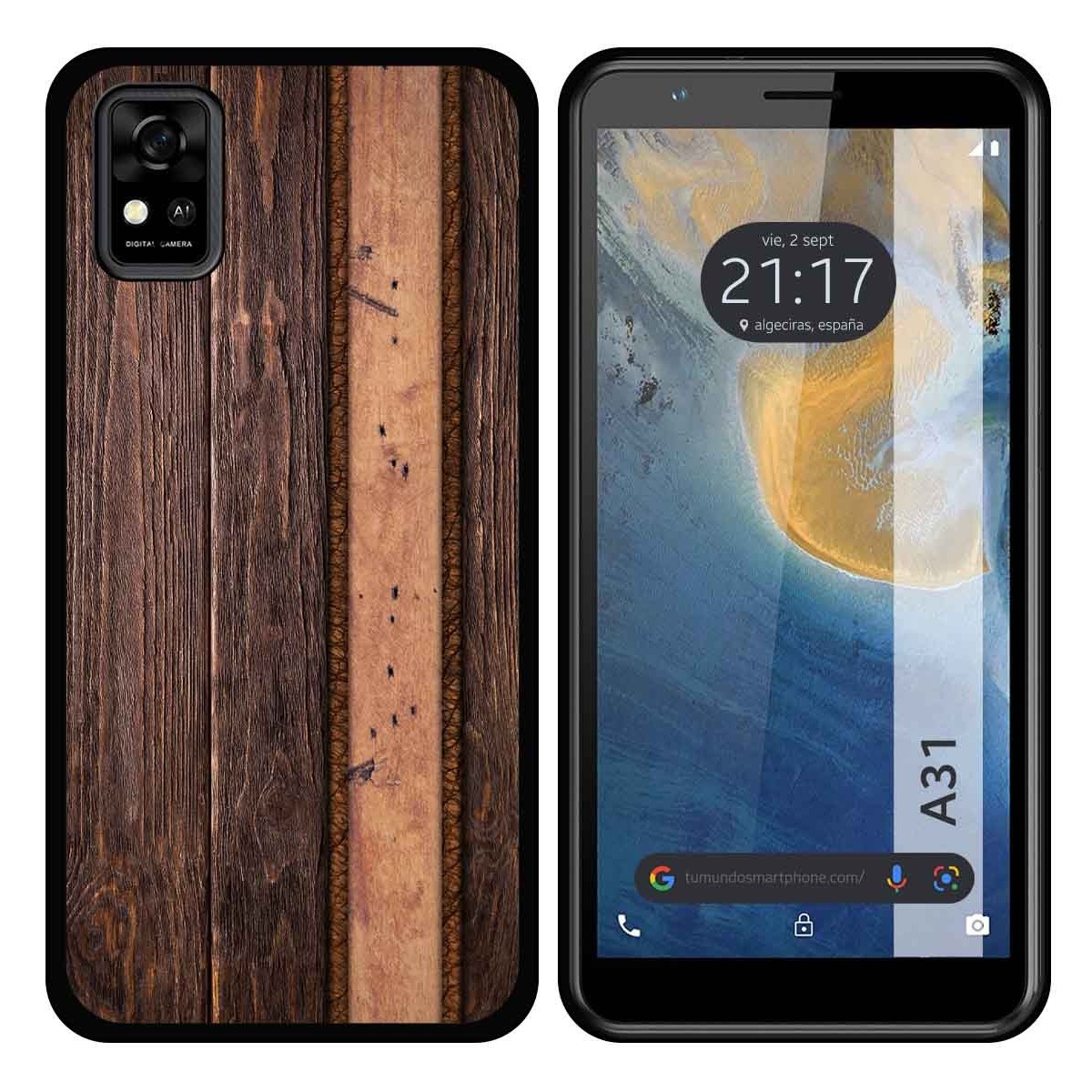 Funda Silicona para ZTE Blade A31 diseño Madera 05 Dibujos