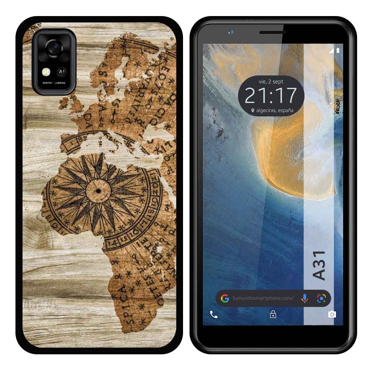 Funda Silicona para ZTE Blade A31 diseño Madera 07 Dibujos
