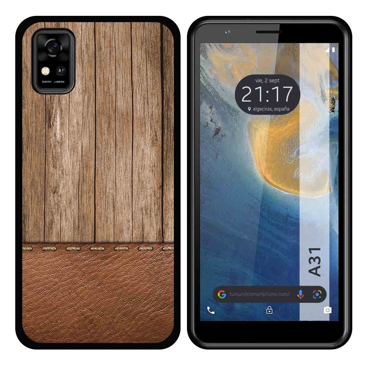 Funda Silicona para ZTE Blade A31 diseño Madera 09 Dibujos