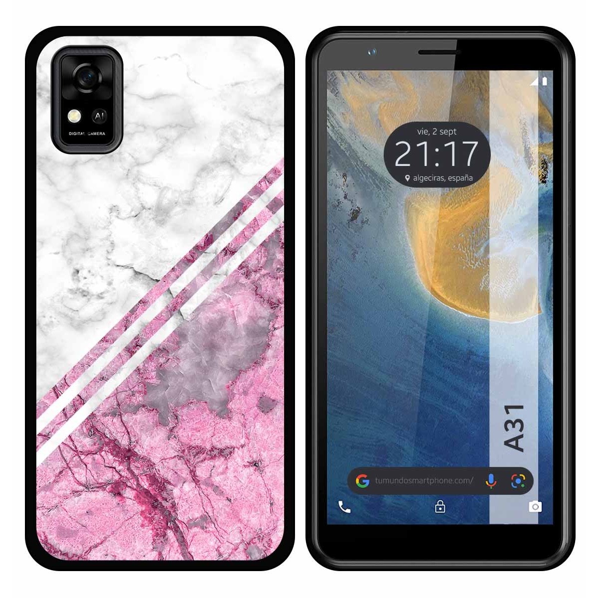 Funda Silicona para ZTE Blade A31 diseño Mármol 03 Dibujos