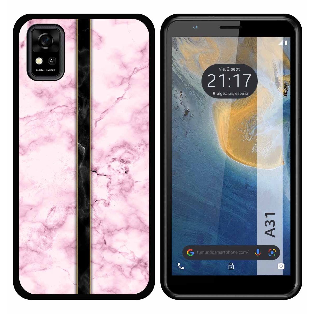 Funda Silicona para ZTE Blade A31 diseño Mármol 04 Dibujos