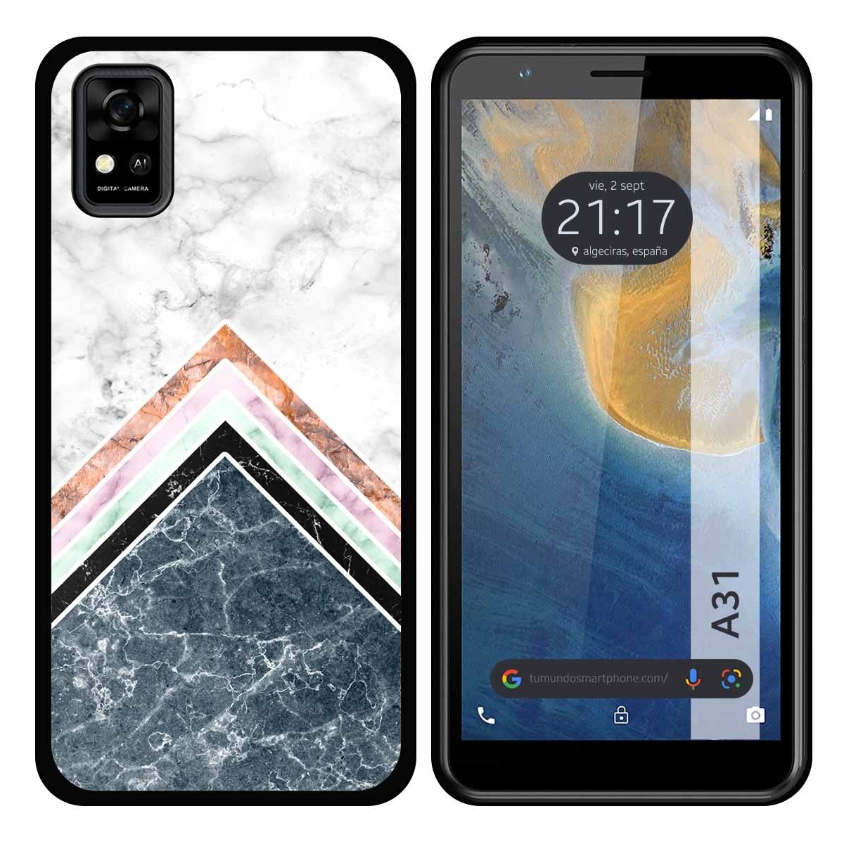 Funda Silicona para ZTE Blade A31 diseño Mármol 05 Dibujos