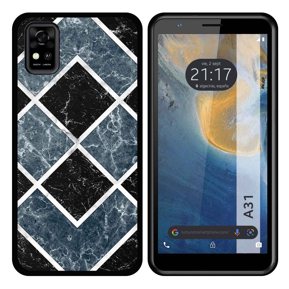 Funda Silicona para ZTE Blade A31 diseño Mármol 06 Dibujos