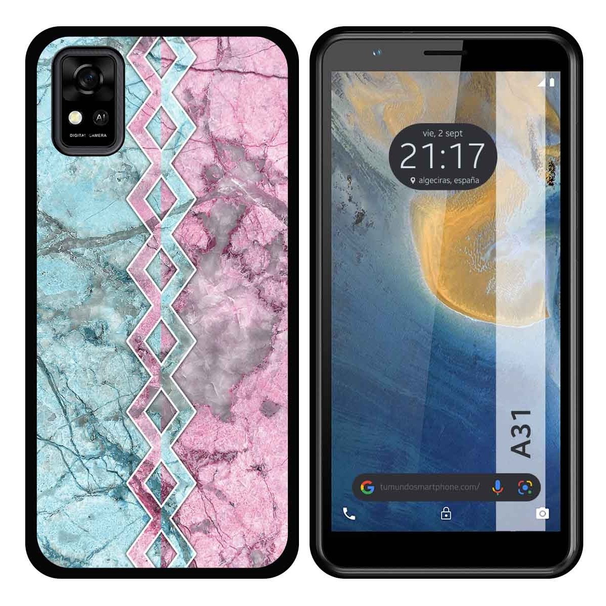 Funda Silicona para ZTE Blade A31 diseño Mármol 08 Dibujos
