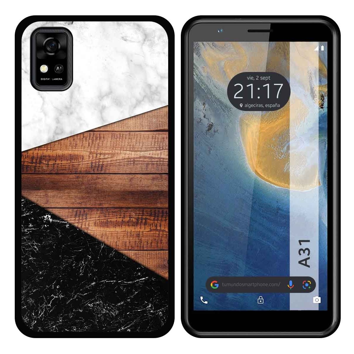 Funda Silicona para ZTE Blade A31 diseño Mármol 11 Dibujos
