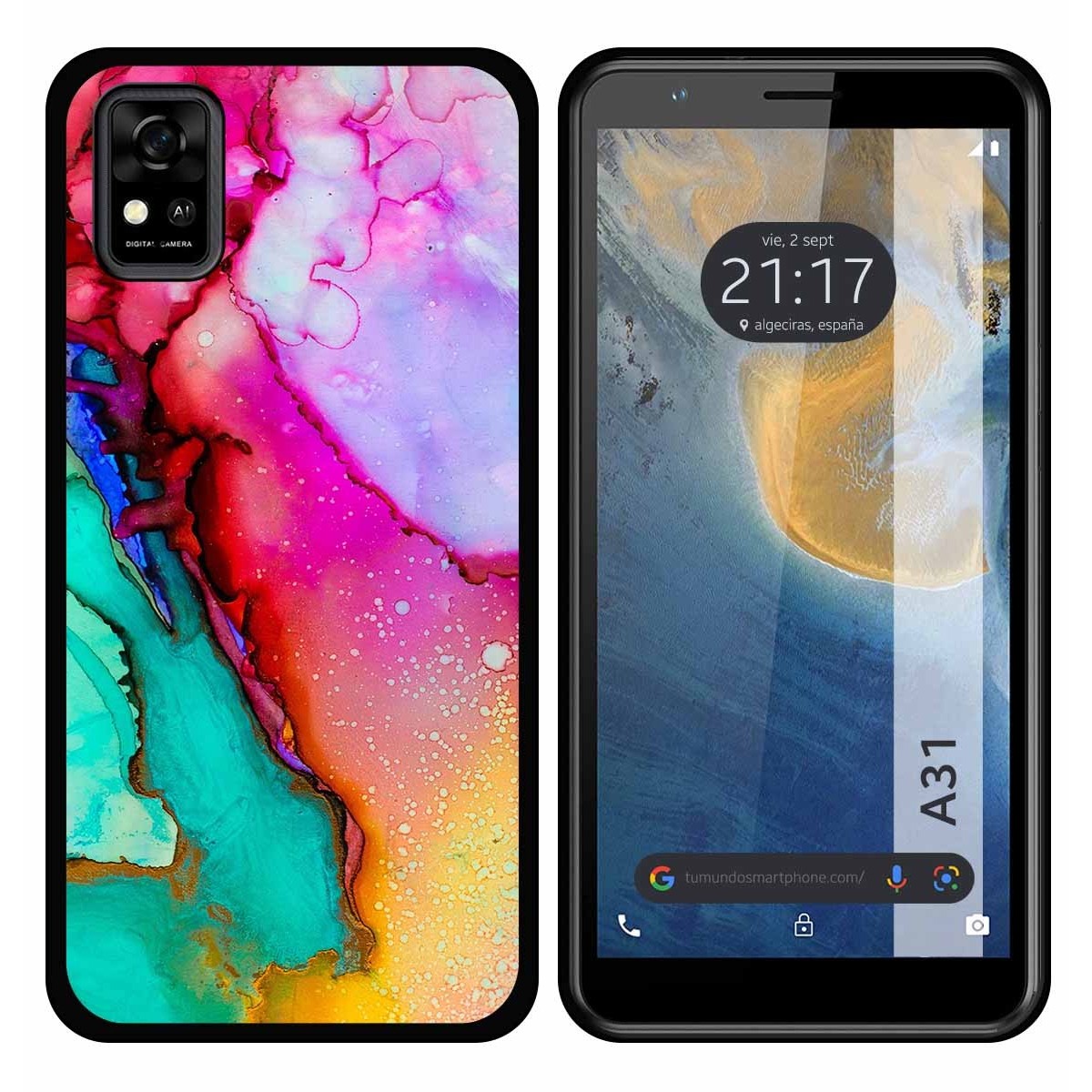 Funda Silicona para ZTE Blade A31 diseño Mármol 15 Dibujos