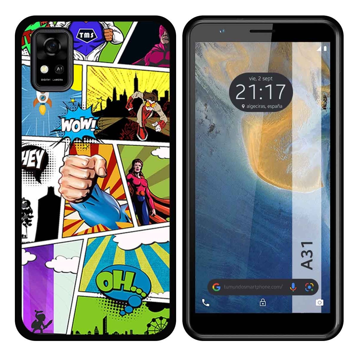 Funda Silicona para ZTE Blade A31 diseño Comic Dibujos
