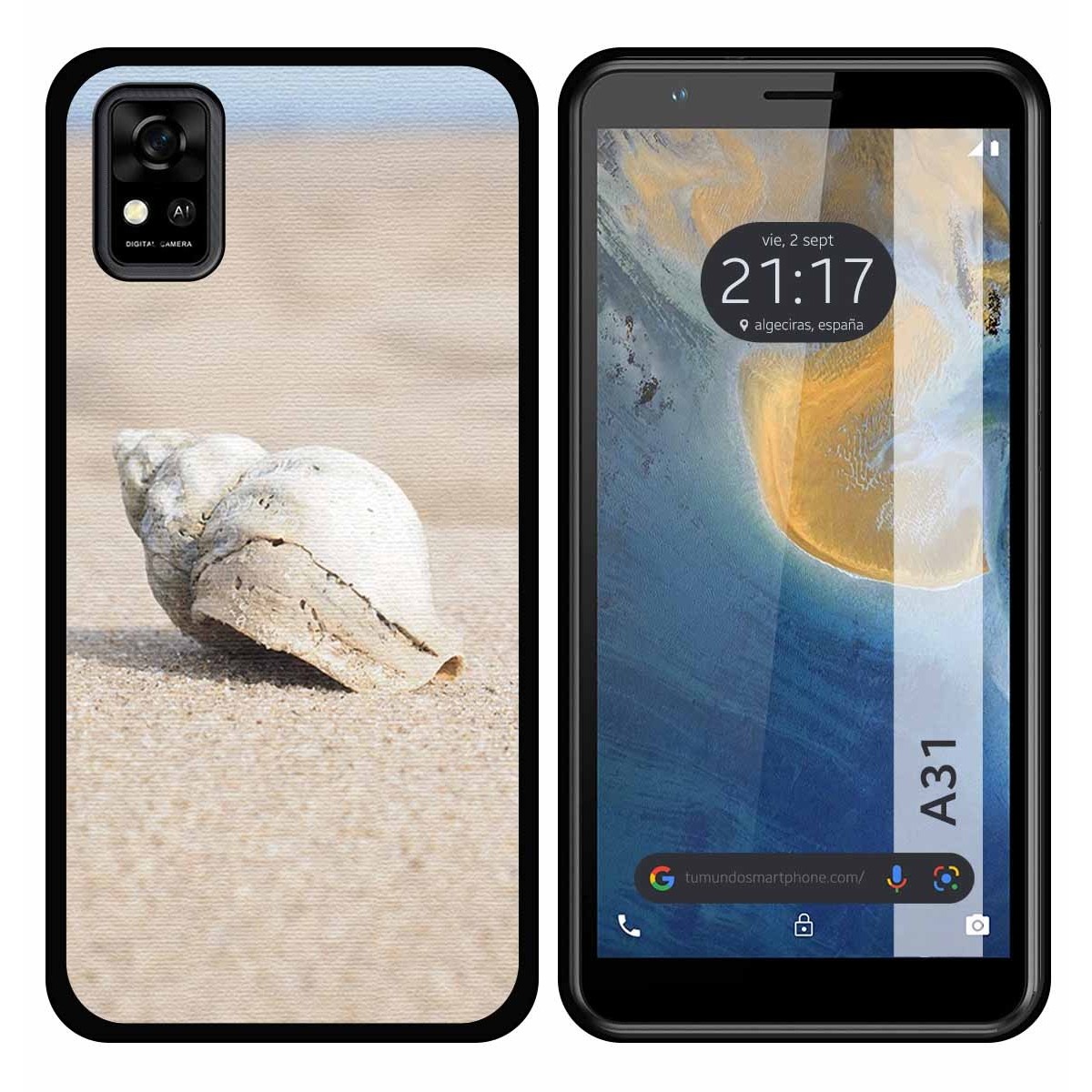 Funda Silicona para ZTE Blade A31 diseño Concha Dibujos