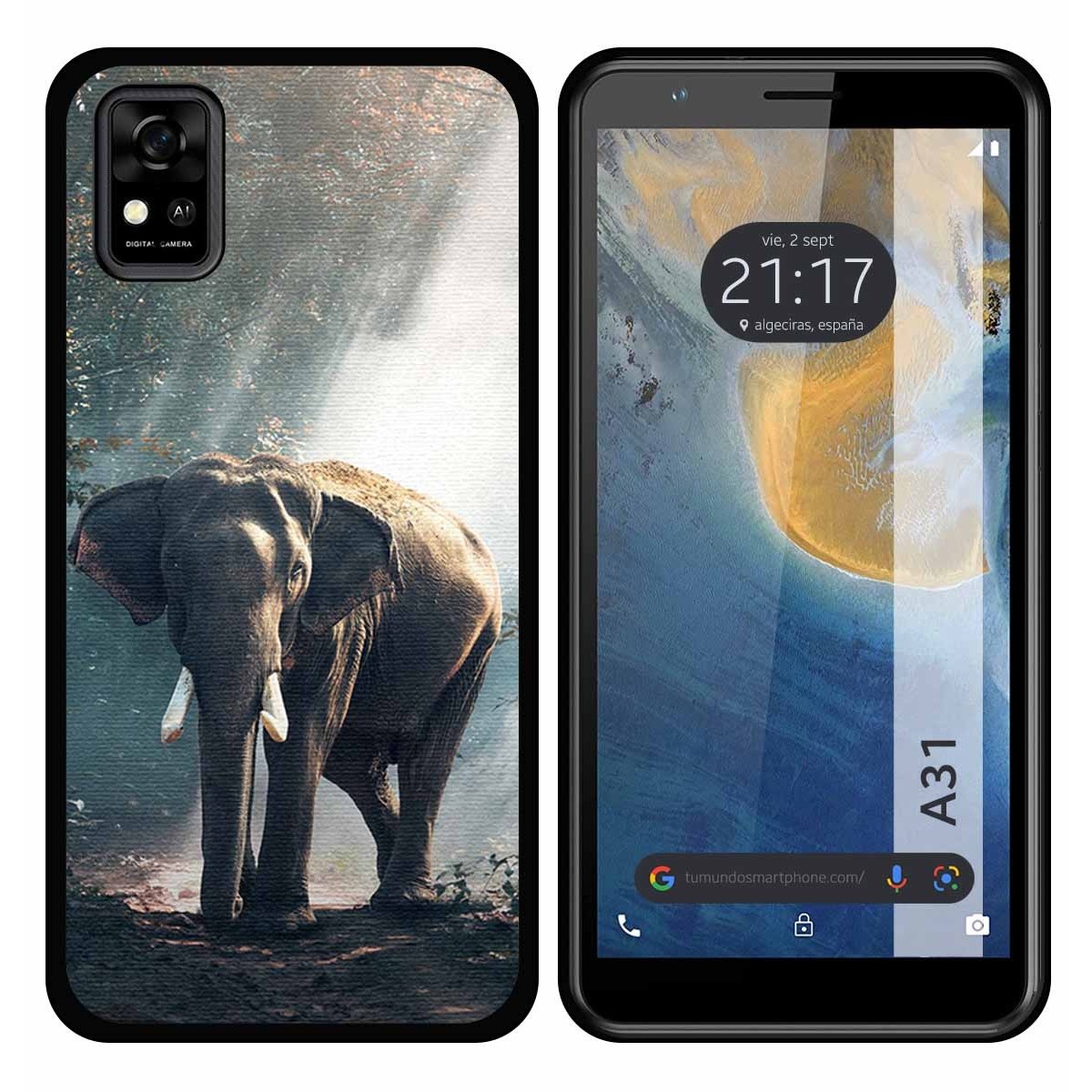 Funda Silicona para ZTE Blade A31 diseño Elefante Dibujos