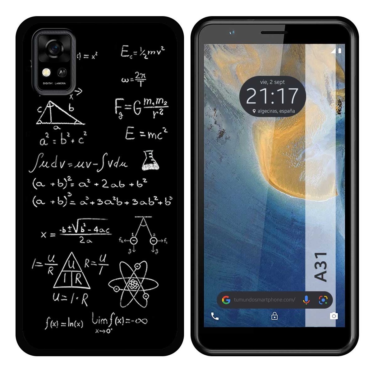 Funda Silicona para ZTE Blade A31 diseño Formulas Dibujos